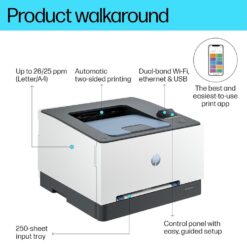 Alternative view of HP Color LaserJet Pro 3203DW Printer